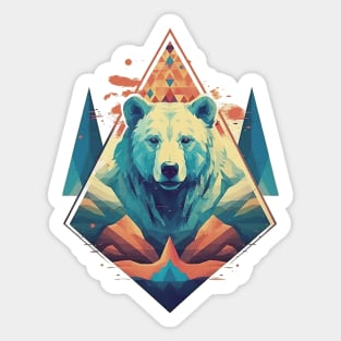 Abstract bear Sticker